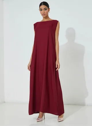 Maroon Dress 