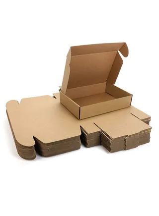 9x6x2 Inches Small Shipping Boxes, 20 Pack Corrugated Cardboard Mailing Box Packaging for Small Business, Tab Locking Literature Mailer Boxes Flat Shipping Boxes Empty Gift Packing Boxes Supplies 