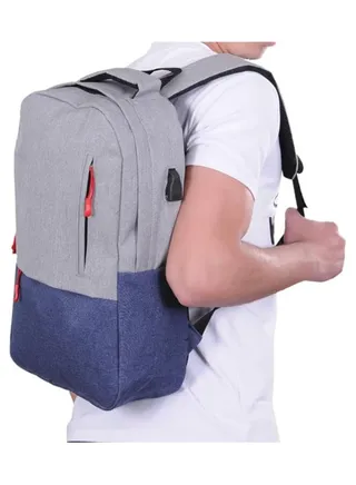SportQ Laptop Backpack, Headphones & Laptop Backpack for 15.6 Inch, Grey, One Size 