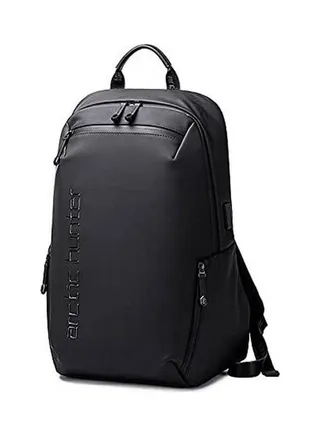 Laptop Waterproof School Business Multifunctional Backpack Bag Usb Out Port Black 