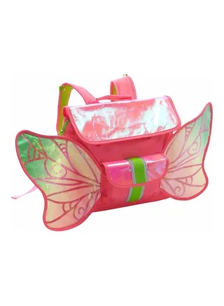 Sparkalicious Butterfly Backpack With LED Light Pink/Yellow/Green 