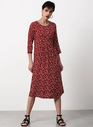 Loose Fit Casual Dress Multicolour 