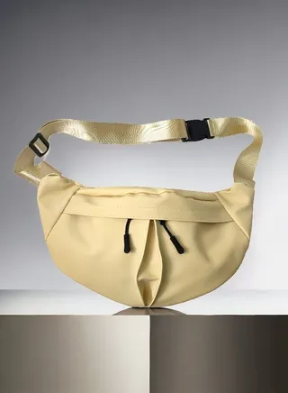 Premium Waterproof Canvas Belt - weist - cross  Bag with Front & Back Zip Pockets - Sleek Design, Durable Material" 