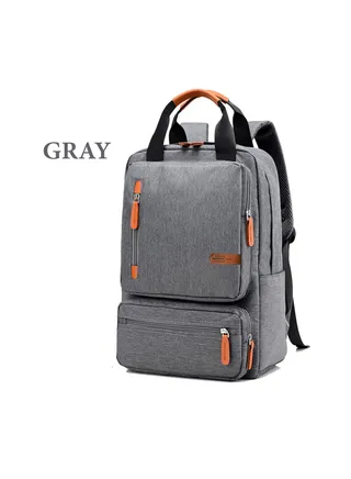 Laptop bag 17 inch - for the back, gray 