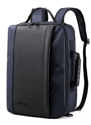 1205 15.6-Inch Nylon Laptop Large Capacity Backpack Bag Multifunction Waterproof, Blue 