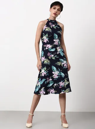 Regular Fit Casual Dress Navy 