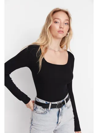 Bodysuit - Black - Slim fit 