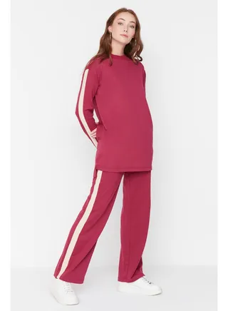 Woman Modest Tracksuit Burgundy 