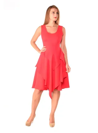 Classic Shirt Dress Cherry Red 