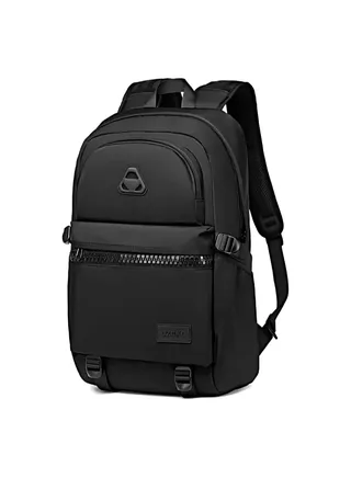 Ozuko 9497 Waterproof High Capacity Backpack With Fixed Belt And Protective Layar - Black 