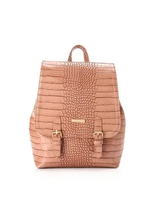 Sofy Chiny Crocodile Skin Backpack Brown 