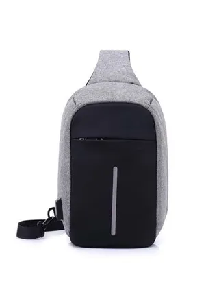 Cross bag against theft - gray 