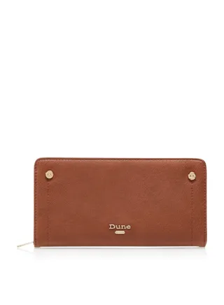Korrie Lining Zip Coin Purse Brown 