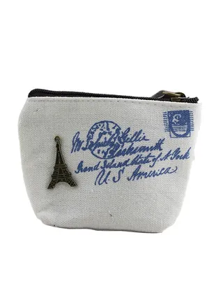 Women Retro Camera Eiffel Tower High Wheel Letter Coin Purse Mini Wallet Clutch 1 