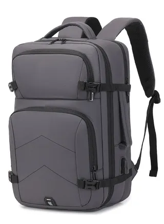 Rl-2023 Traveler Backpack Spacious 15.6-Inch Laptop Bag With Modern Design - Grey 