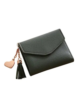 Tassel Coin Purse Deep Green 