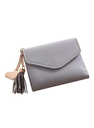 Tassel Coin Purse Grey 