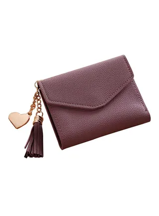 Tassel Coin Purse Purple 