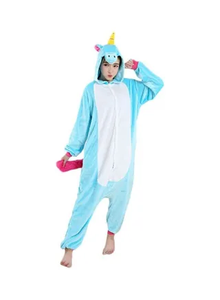 Horse Shaped Comfy Onesie Blue/White/Pink 