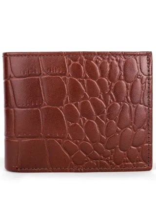 Motevia Men's Genuine Leather Wallet Card Case for Men 4.5 * 9.5cm Genuine Leather Wallet with 11 Card Slots and Cash Pocket (BrownHavan) 
