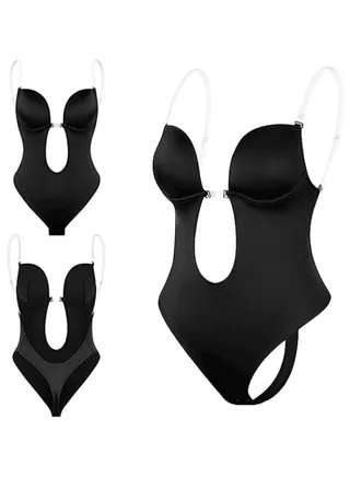 Strapless Backless Bras for Women Bodysuit Party Dress Invisible Bra Women's Backless Bodysuits 