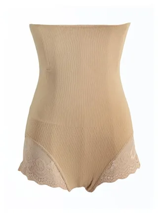 Lace Detail Shapewear Beige 