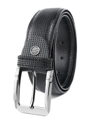 Motevia Men's Belt 100% Genuine Leather Classic Dotted Men's Belt 