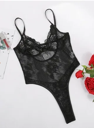 Stripe Skin-Friendly Gathered Floral Shapewear for Women 