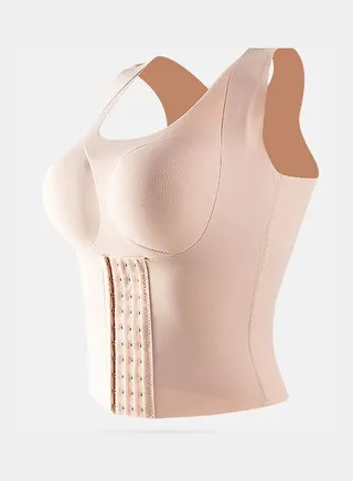 Gather Adjust Hump Invisible Body Shaper Pink 