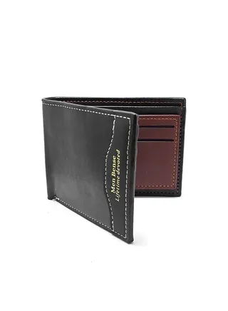 Tow Tone Leather wallet for men 