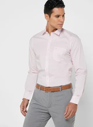 Button Down Collar  Slim  Full Sleeve 