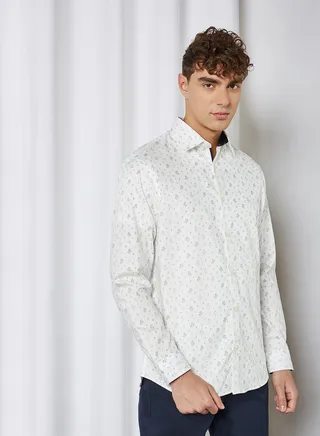 Basic Slim-Fit Shirt Star White 