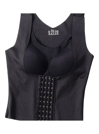 Gather Adjust Hump Invisible Body Shaper Black 