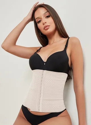 Waist Cincher With Hook & Eye Closure