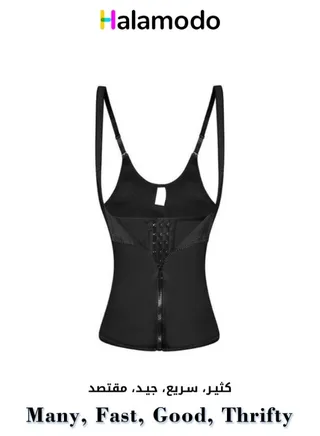 Adjustable Zipper Vest, Women's Shapewear, Three-row Button Tummy Control Underwear, Fitness Vest, M 