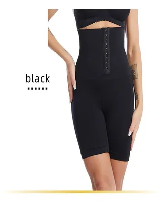 Women's High Waisted Buttoned Adjustable Abdominal Pants 