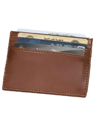 Leather front and back cases card holder wallet 