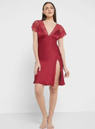 Lace Trim Nightdress