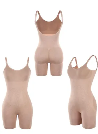 Seamless Corset with Open Back 