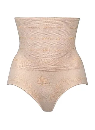 High Waist Full Coverage Tummy Control Shapewear Beige 