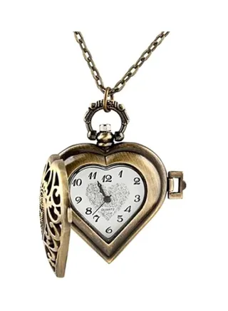 Women's Vintage Hollow Heart Analog Pocket Watch 8050 