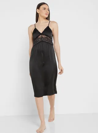 Strapy Lace Trims Nightdress