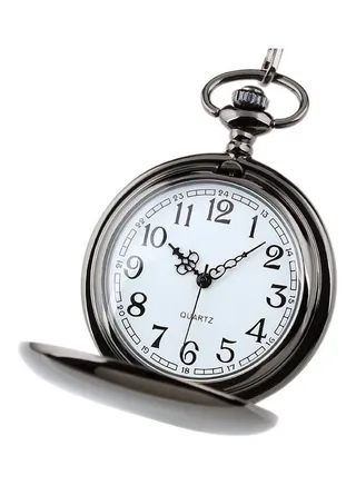 unisex Retro Style I Love You Wife Quartz Pocket Watch 