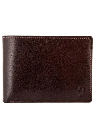 Bifold Wallet With Removable ID Holder Brown 
