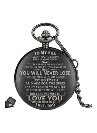 I Love You Quartz Pocket Watch 