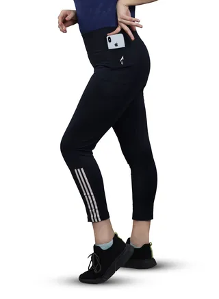 Flush Womens Yoga Pants with Pockets High Waisted 4 Ways Stretch Sports Workout Running Yoga Athletic Leggings 