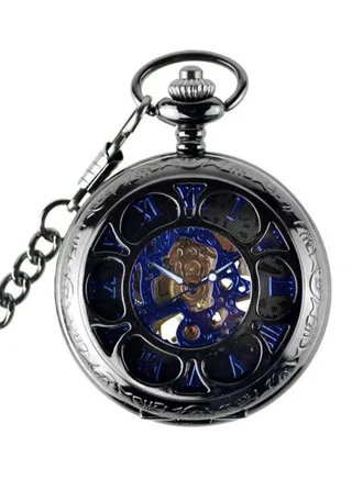 Analog Roman Number Pendant Pocket Watch PF1605C 