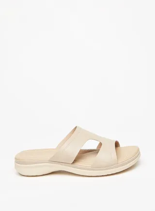 Women's Solid Slip-On Comfort Sandals 