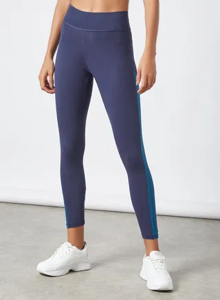 Activewear Colorblock Tights Blue 