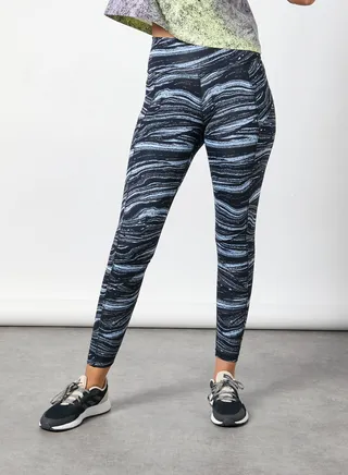 Believe This Wanderlust Leggings Glow Blue/Black 